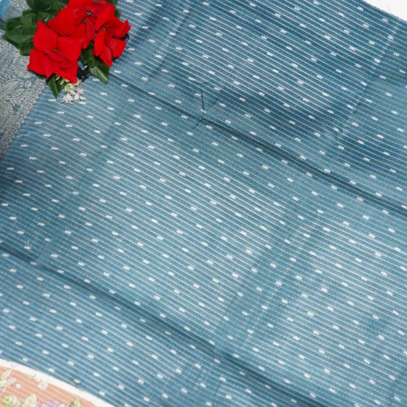 Dola Checks Sarees -MB221 - Image 3