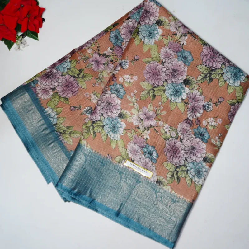 Dola Checks Sarees -MB221 - Image 4
