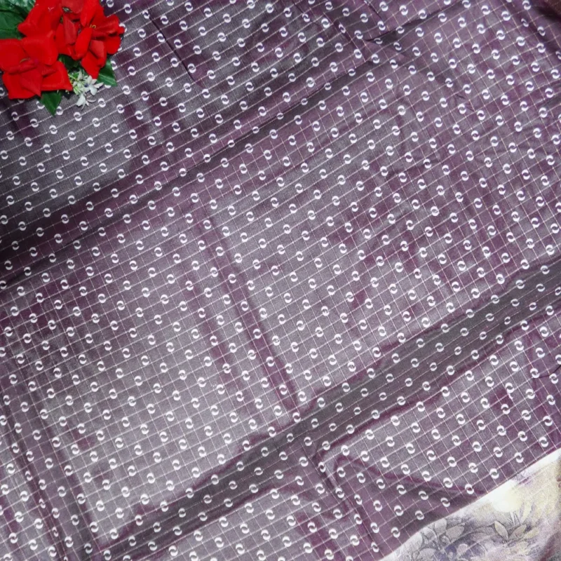 Dola Georget Cheks Sarees -MB248 - Image 2