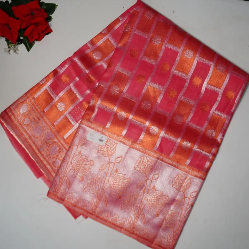 Pestal Fancy Pattu Sarees -MB251 - Image 4