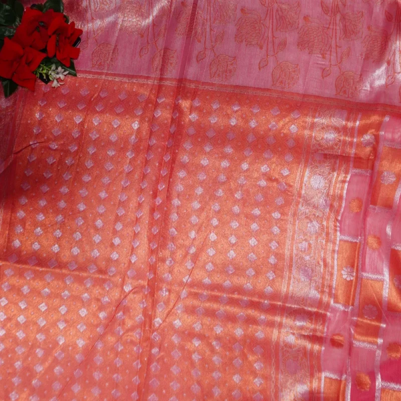 Pestal Fancy Pattu Sarees -MB251 - Image 3