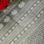 Olive Kalanjali Georget Sarees -MB257 - Image 3