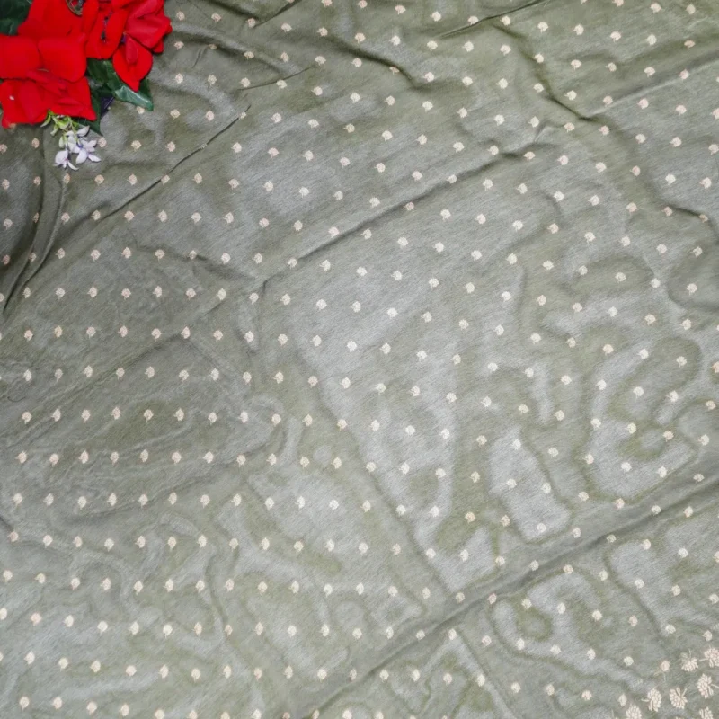 Olive Kalanjali Georget Sarees -MB257 - Image 2
