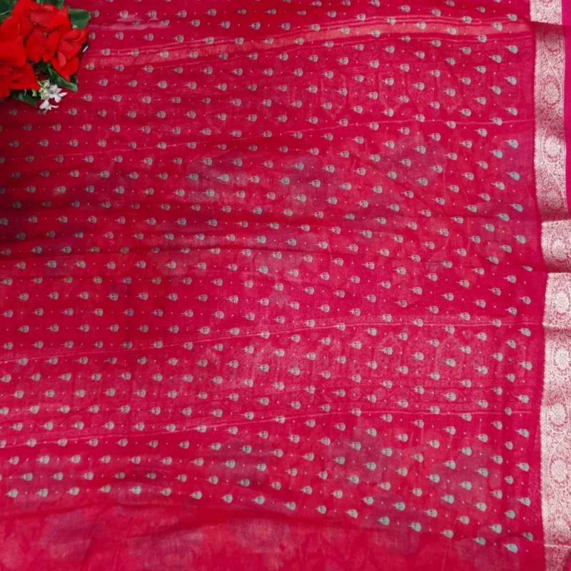 Premium Toxic Georget Sarees -MB265 - Image 4