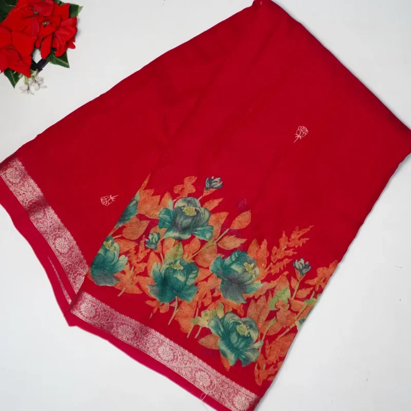 Premium Toxic Georget Sarees -MB265 - Image 3