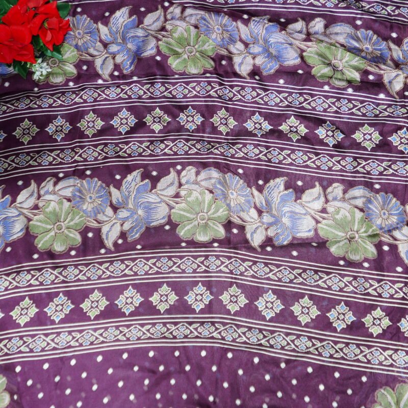 Floral Mashroom Georgette -MB346 - Image 4