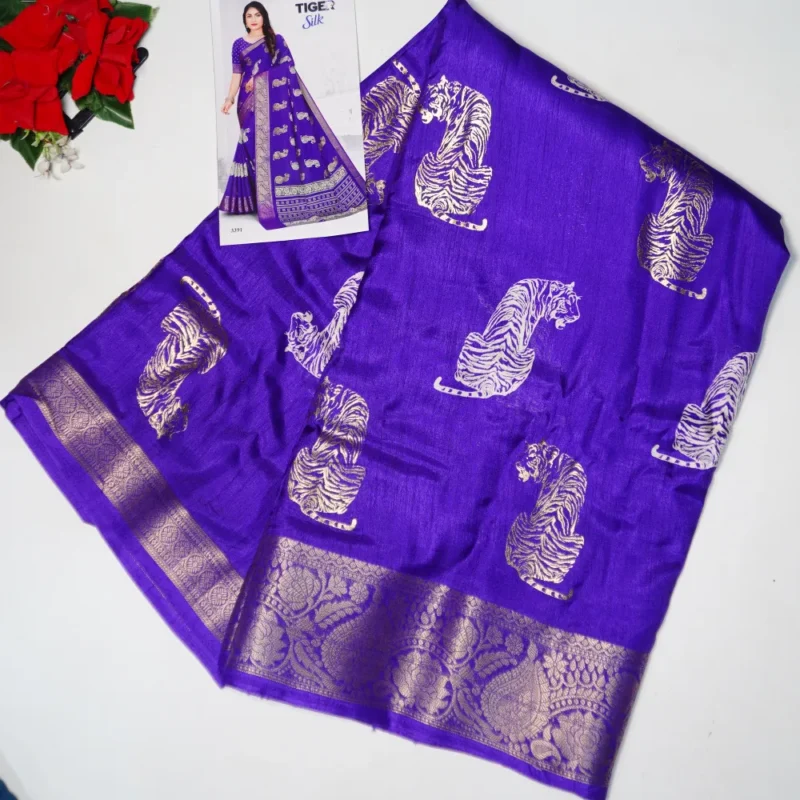 Tiger Silk With heavy Dola -MB347 - Image 5
