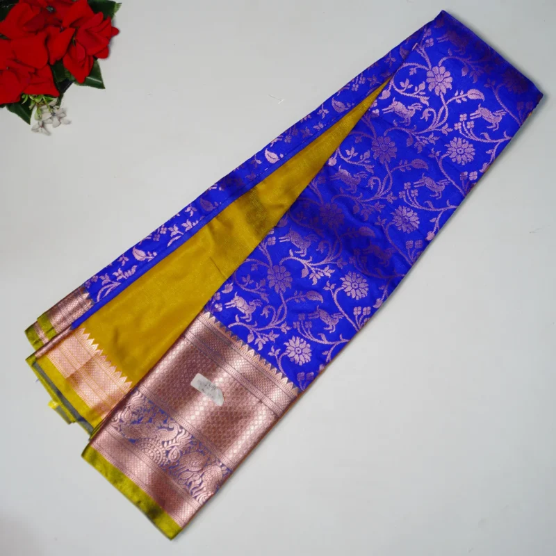 Semi Kanchi Pattu Sarees -MB502 - Image 4