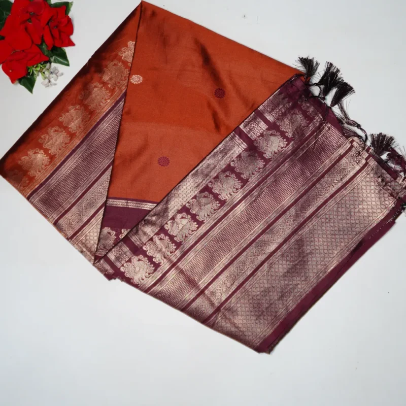 Semi Narayana Pattu Sarees -MB525 - Image 4