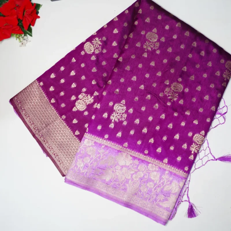 Fancy Raw Mango Sarees -MB536 - Image 2