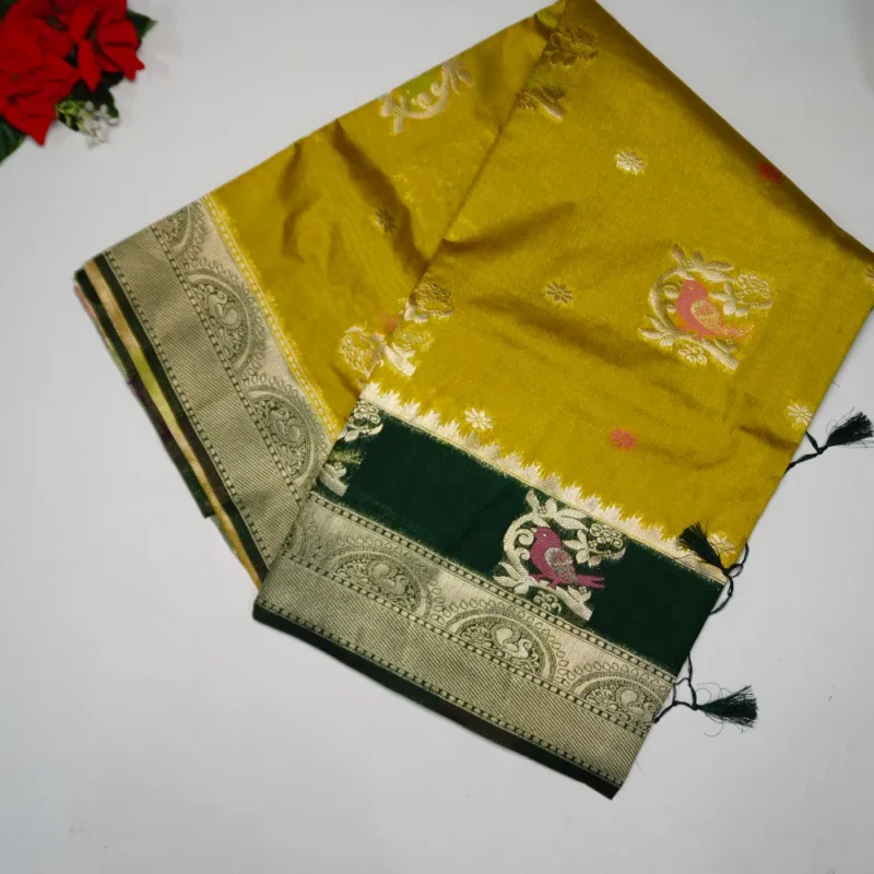 Raw Mango Party Ware Pattu Sarees-MB507(610) - Image 4
