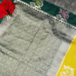 Raw Mango Party Ware Pattu Sarees-MB610 - Image 3