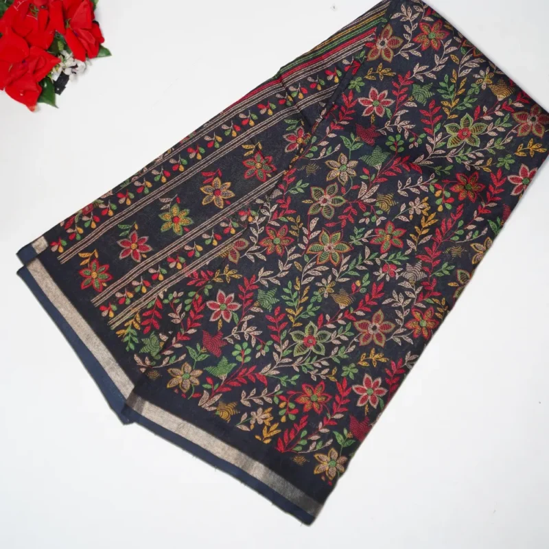 Kalanjali Silk Spl(Black) Sarees- MB780 - Image 2