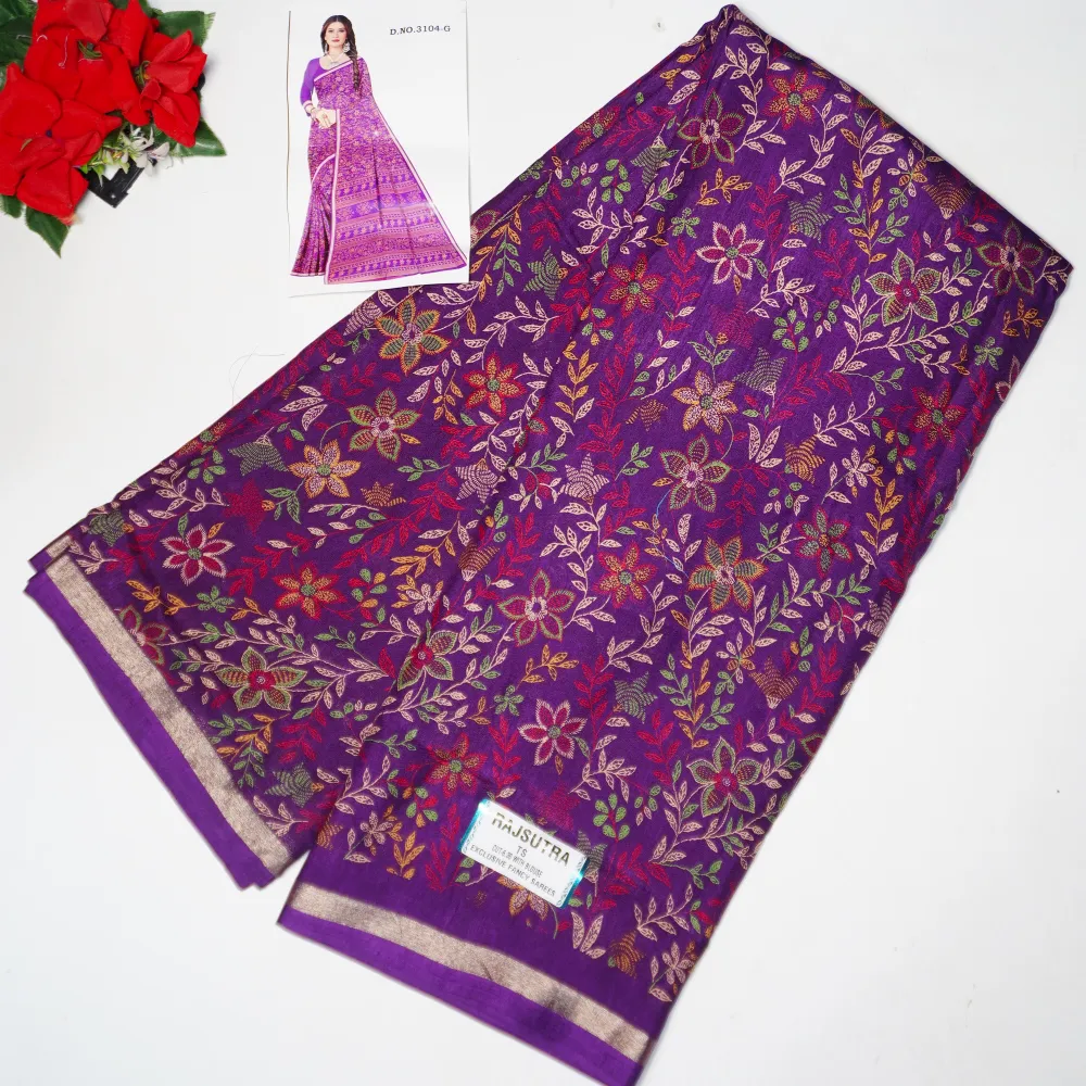 780-2 (3) Kalanjali Silk Special (Megentha)-MB780 - Image 1