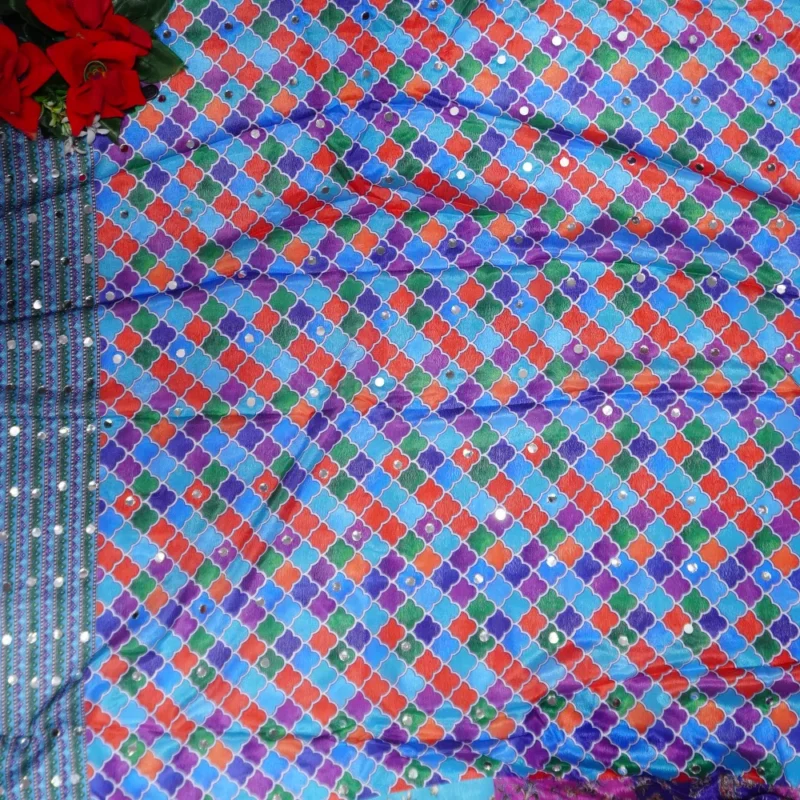 Laya Inspired Mirror Sarees -MB782 - Image 4