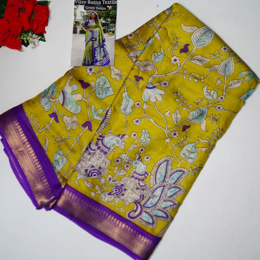 784 (2) Mashrume Georget Sarees -MB784 - Image 1