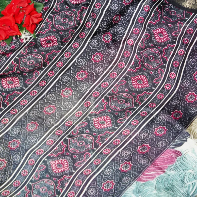 Mashrume Georget Sarees -MB787 - Image 4
