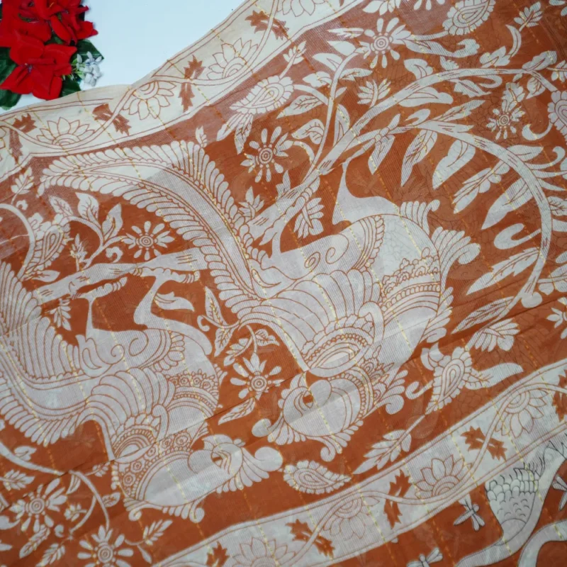 Doriya Cotton With Zarry Sarees -MB108 - Image 3