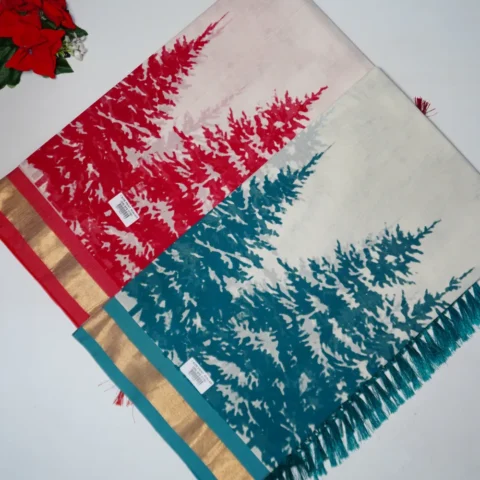 Pure 100Count Cotton sarees