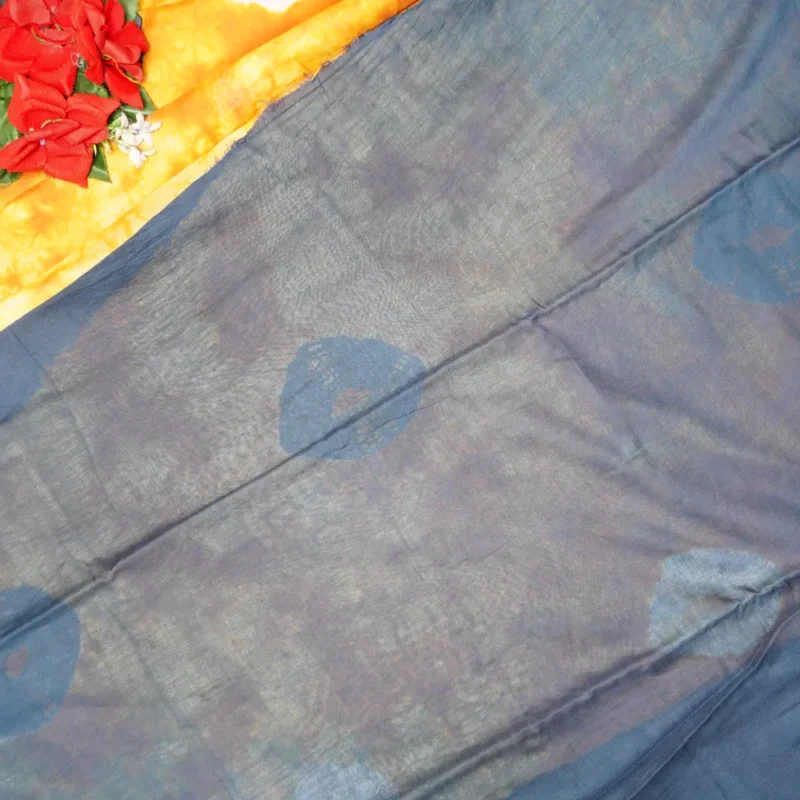 Kolkatta Shibori Cotton Sarees -MB112 - Image 3