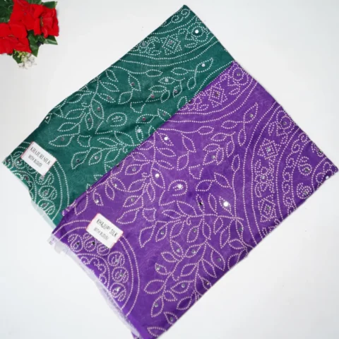 Insta Trendy Real Mirror Ajrack Sarees