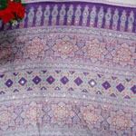 Insta Trendy Real Mirror Ajrack Sarees -MB348 - Image 3