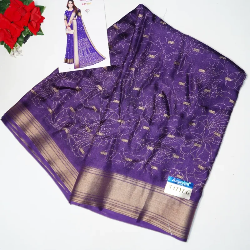 Light waight Honey Silk Sarees -MB351 - Image 4