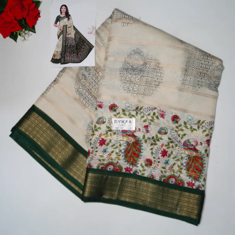 Mashru Georgette Budget Sarees -MB352 - Image 4