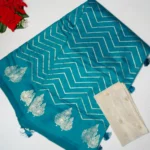 Primium Quality rangoli Zig Zag Saree:MB367 - Image 4