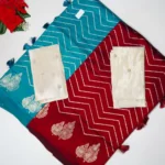 Primium Quality rangoli Zig Zag Saree:MB367