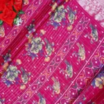 Honey Silk With Checks Boarder Sarees -MB369 - Image 2