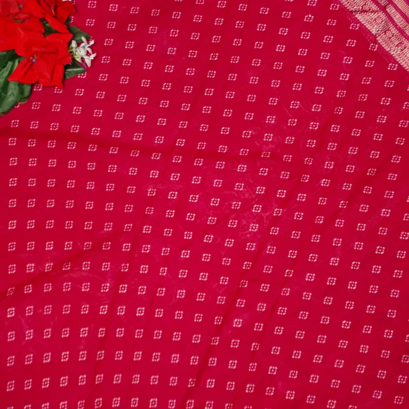 Heavy Primium Chinon Sarees -MB371 - Image 2