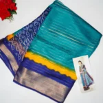 Mashroom Georgette Rangoli sarees -MB372 - Image 4
