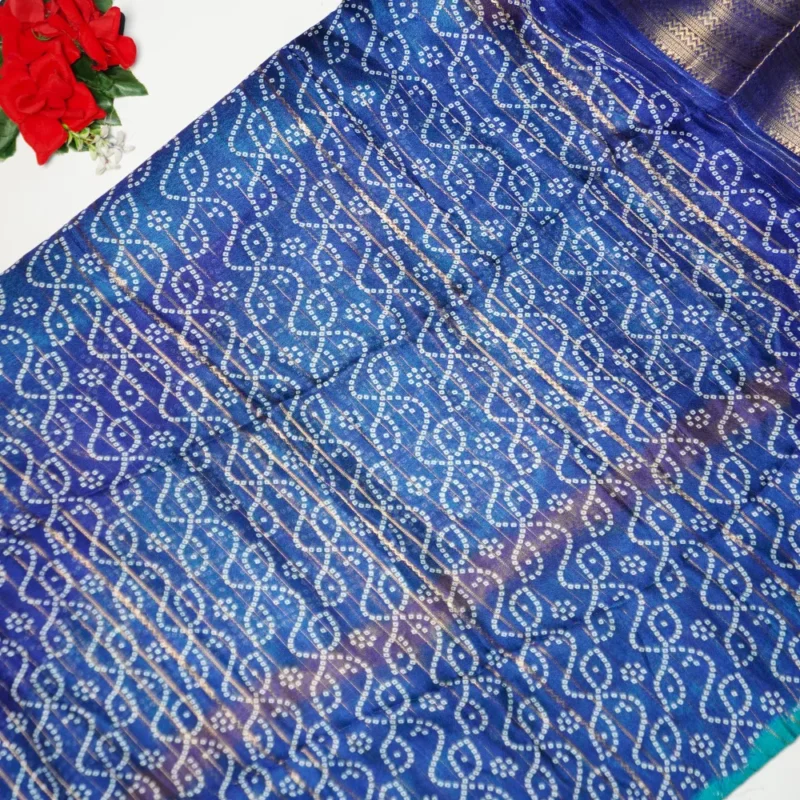 Mashroom Georgette Rangoli sarees -MB372 - Image 2
