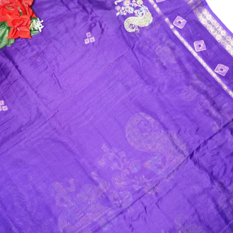 Kalanjali Silk Gap Border Sarees -MB381 - Image 2