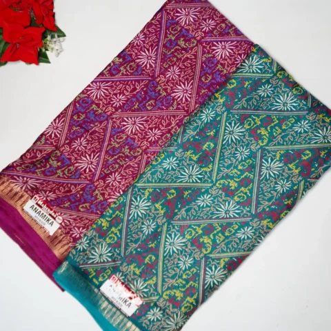 Ajrack Mashroom Georgette Sarees
