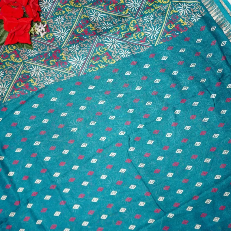 Ajrack Mashroom Georgette Sarees-MB387 - Image 3