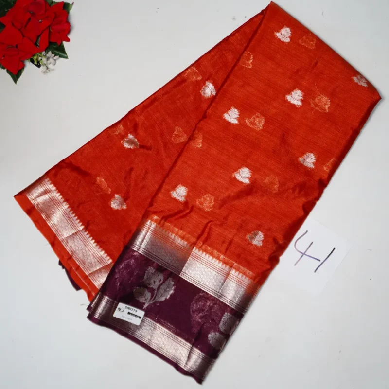 Fancy Katan Silk Sarees -MB568 - Image 3