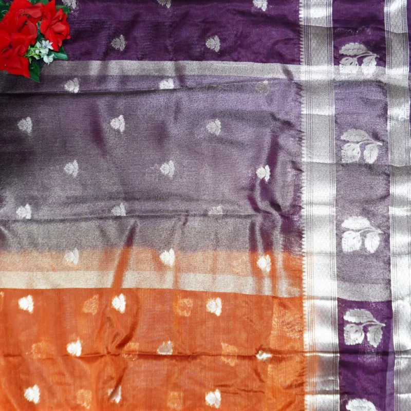 Fancy Katan Silk Sarees -MB568 - Image 2