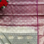 Soft Kanchi Pattu With gap Boprder -MB572 - Image 2