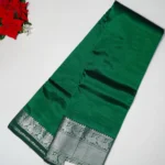 Mangalagiri Plin With Kanchi BorderSarees -MB573 - Image 4