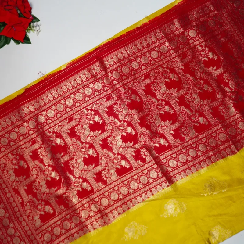 Heavy Green Mango Georgette Sarees -MB584 - Image 3