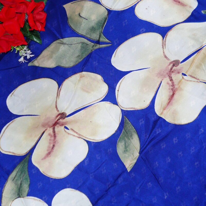 Ink Blue Splecial Mangalagiri Georgette -MB790 - Image 3