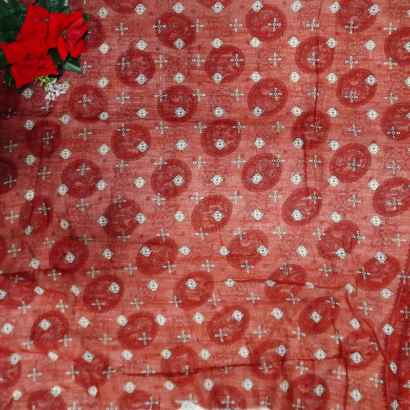 Lenin Cotton Kollam Desiner Sarees -MB792 - Image 4