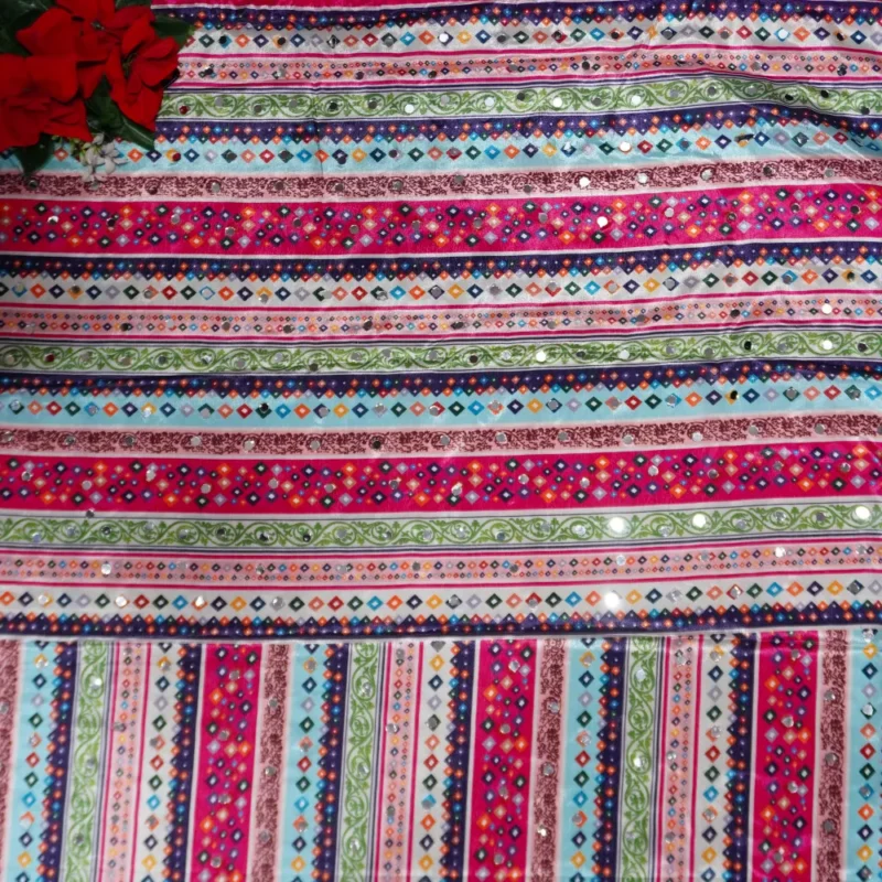 Laya Inspired Mirror Sarees -MB793 - Image 4
