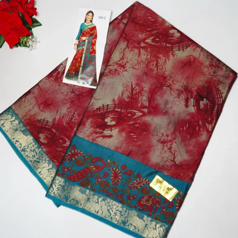 Narayani Pattu Maheswari Silk Sarees -794(789) - Image 3