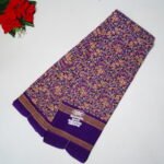 Zara Gap Border Purple Saree-MB807