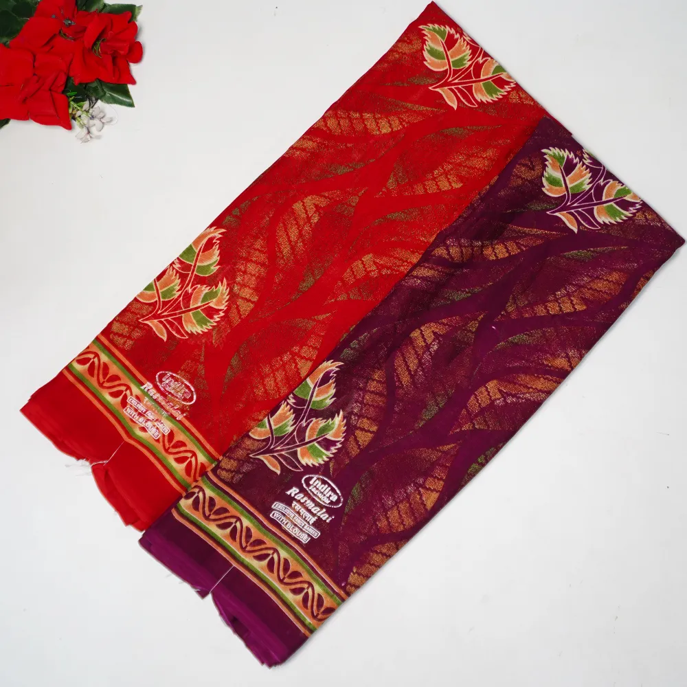 814 (8) Zara daily Ware Sarees -MB814 - Image 1
