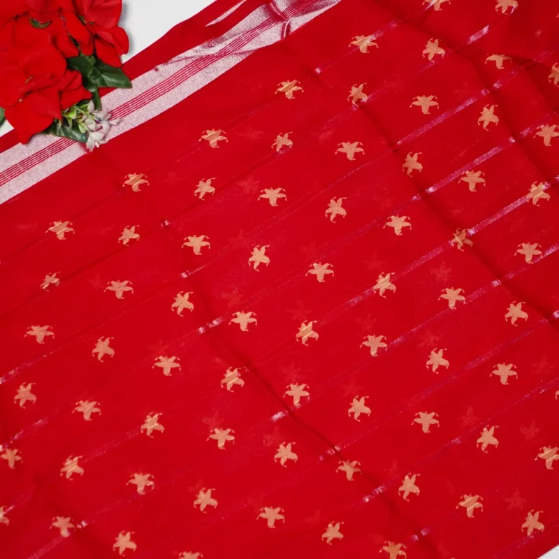 Pure Georgette Viscose Sarees -MB365 - Image 2