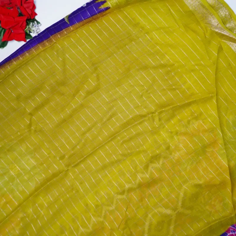 Kalanjali Silk Georgette GGanga Jamuna Sarees -MB382 - Image 2